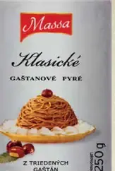 Massà gaštanové pyré Klasické