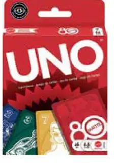UNO Mattel 80. výročie kartová hra