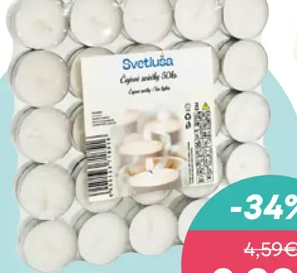 Svetluska čajové sviečky