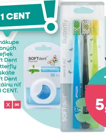 Soft Dent Butterly zubná kefka