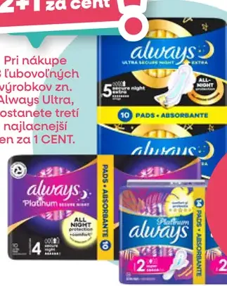 Always Platinum hygienické vložky