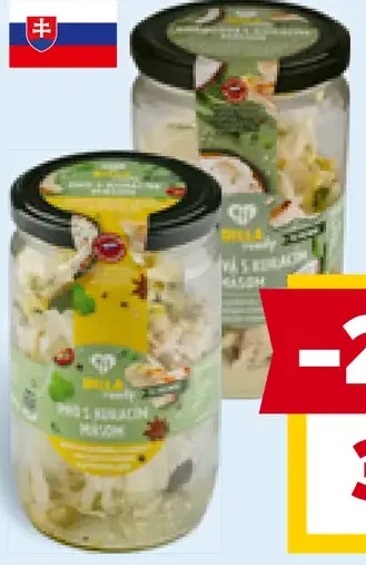 Billa ready kokosová polievka s kuracím mäso