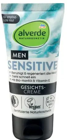 Alverde NATURKOSMETIK MEN SENSITIVE pánsky pleťový krém
