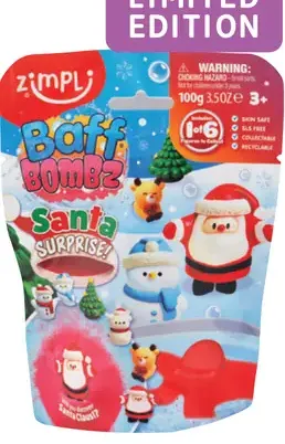 Zimplí Santa SURPRISE! šumivá bomba do kúpeľa