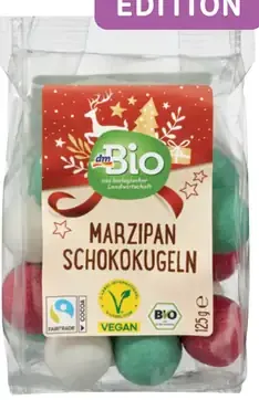 DmBio marcipánové čokoládové guľôčky