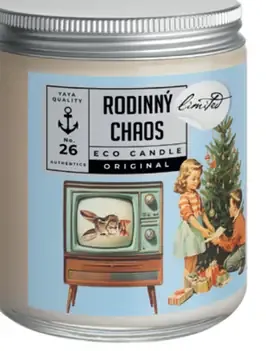 RODINNÝ CHAOS sójová sviečka