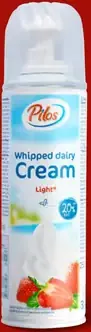 Pilos whipped dairy cream light