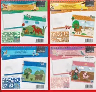 Crelando Vianočné figúrky na vymaľovanie