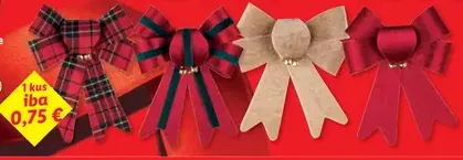 Livarno Home Vianočné dekoratívne mašle