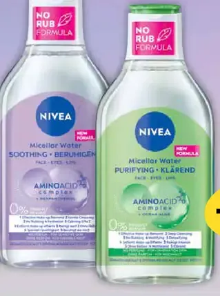 Nivea micelárna voda 2 druhy