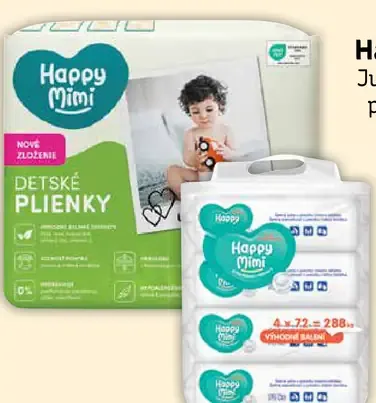 Happy Mimi Jumbo detské plienky