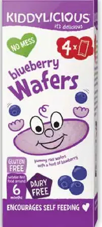 Kiddylicious ryžové mini oplátky s príchuťou