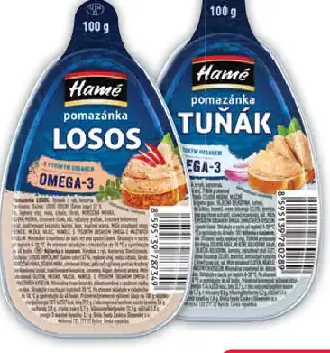 Hamé nátierka losos/tuniak