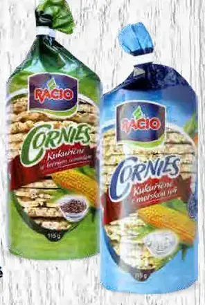 Racio Chlebíčky cornies morská soľ/ľanové