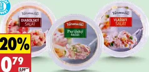 Vermuřa Šalát rôzne druhy