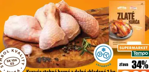 Kuracie stehná horné a dolné chladené