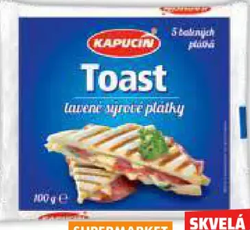 Kapičun toast plátkový syr