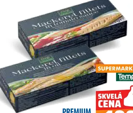 Makrelové filety 2 druhy