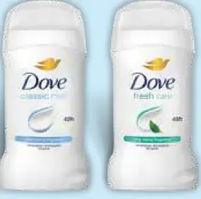 Dove tuhý antiperspirant 2 druhy