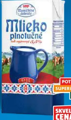 Mamčkine dobroty Mlieko plnotučné