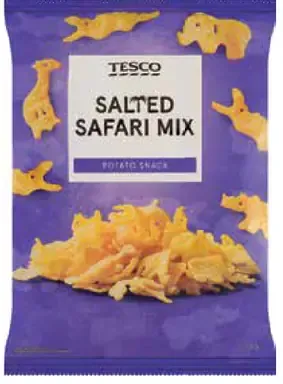 Tesco safari mix solený