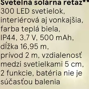 Svetelná solárna reťaz