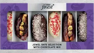 Tesco Finest selekcia datlí v čokoláde