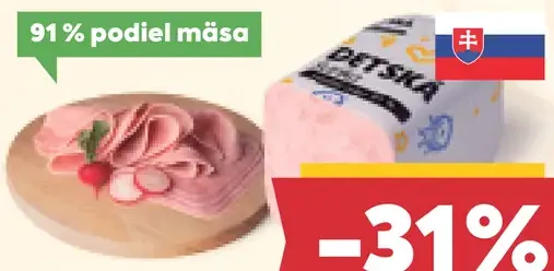 Billa Prémium detská šunka