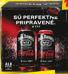 Jack Daniel's cola miešaný alkoholický nápoj