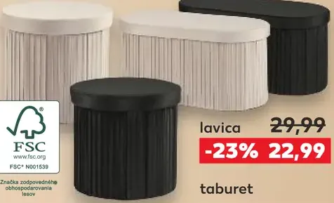 Liv&Bo Taburet alebo Lavica