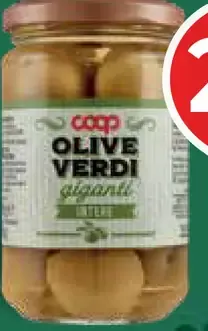 Coop Zelené olivy veľké s kôstkou