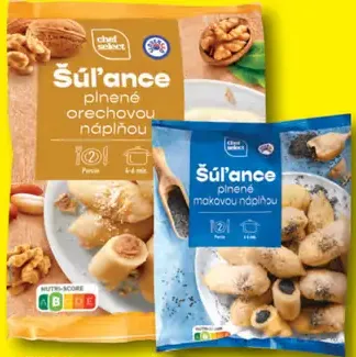 Šúľance plnené orechovou alebo makovou náplňou