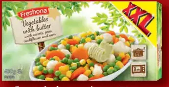 Zmes zeleniny s maslom