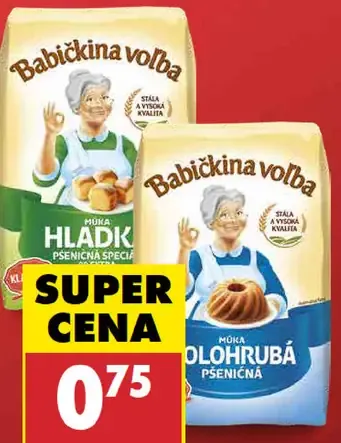 Babičkina voľba Múka polohrubá/hladká