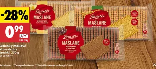 Bonitki Sušienky maslové rôzne druhy