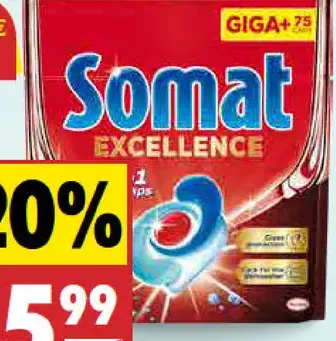 Somat Excellence Kapsuly do umývačky 4 in 1