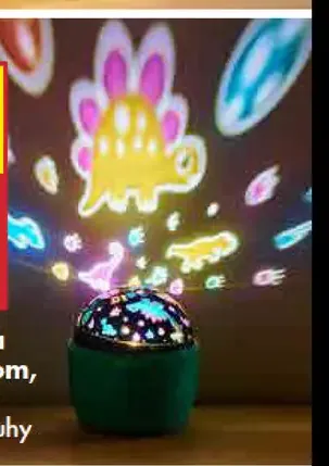 Nočná lampička s LED projektorom