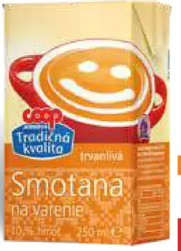 Smotana na šľahanie bezlaktózová 30%