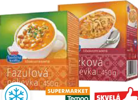 Tradičná kvalita Polievka hlboko zmrazená 2 druhy