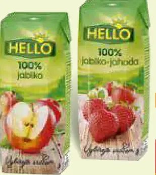 Hello 100% džús 2 druhy