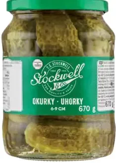 Stockwell & Co. uhorky 6 – 9 cm v sladkokyslom náleve