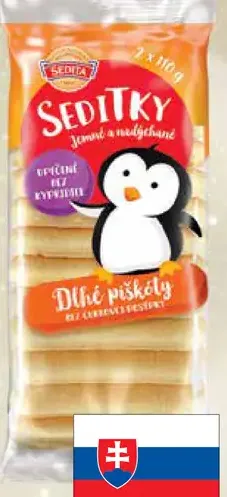 Sedity dlhé piškóty