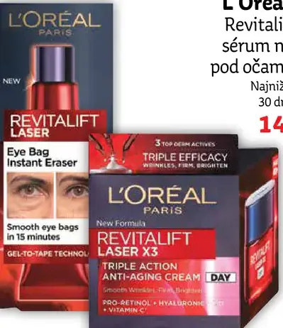 L'Oréal Paris Revitalift Laser sérum na vačky pod očami