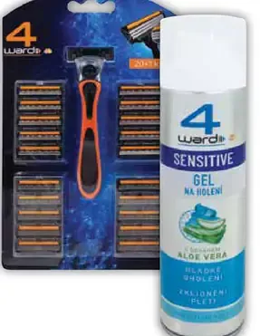 4 ward 3-britvový holiaci strojček