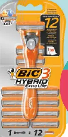 Bic 3 Hybrid Extra Life holiaci trojčepeľ