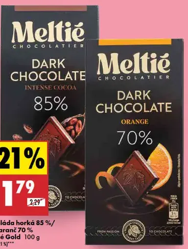 Meltie čokoláda horká