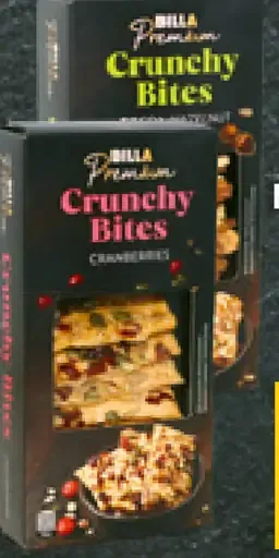 BILLA Premium crunchy bites lieskovoorieškové/orieškové brusnicové
