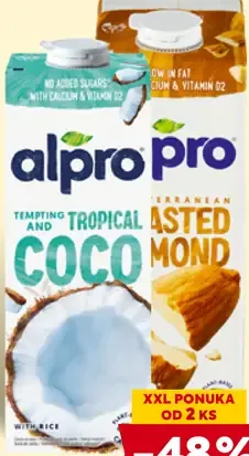 Alpro rastlinné nápoje