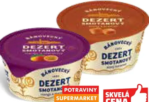 Bánovecký smotanový dezert 2 druhy