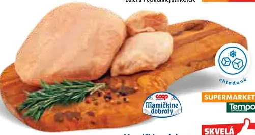 Mamičkino dobroty Kuracie prsia s kosťou a kožou a horné stehná chladené